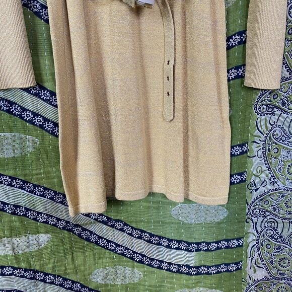 NWT Free People Gold French Girl Mini Sweater Dress Size Extra Large - Picture 8 of 16